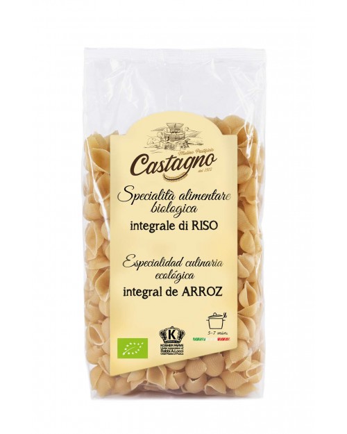 Conchas de arroz integral